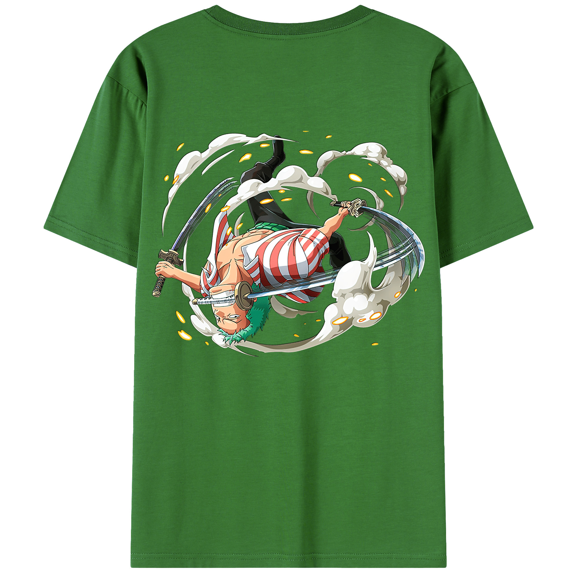 ワンピース ロロノア・ゾロ ONE PIECE Roronoa Zoro レディース半袖Tシャツ(バックプリント)